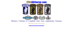 Desktop Screenshot of 173rdairborne.com